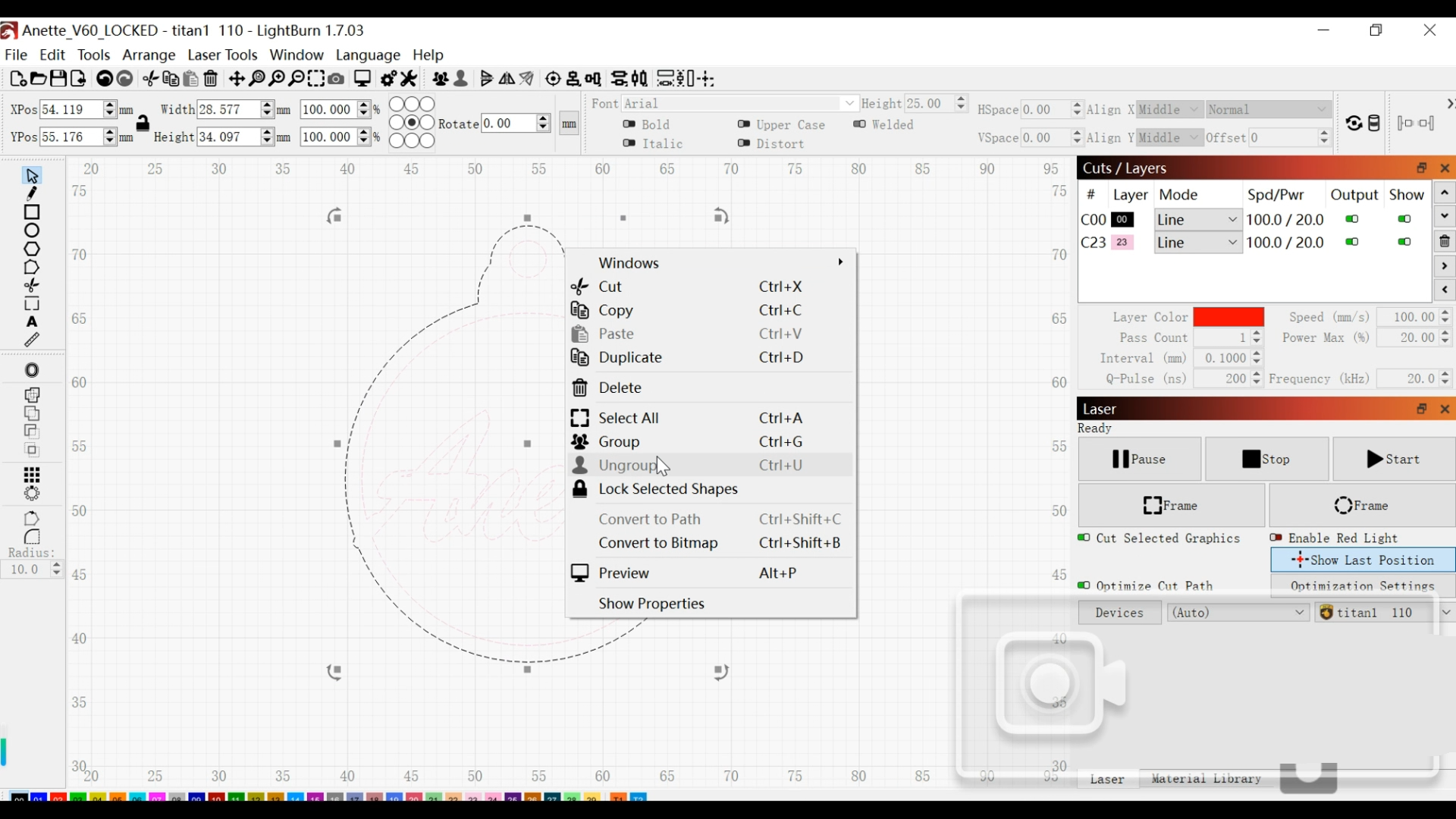 Ungroup the design
